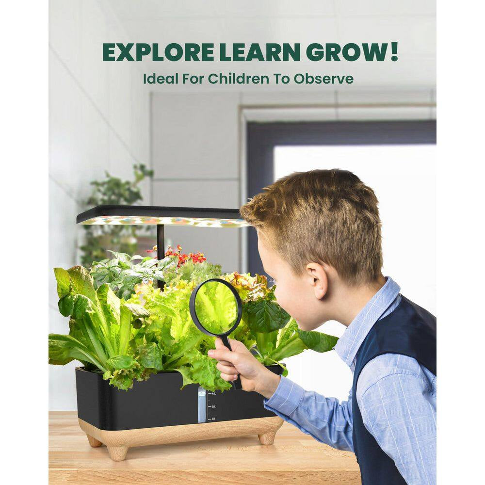 13 Pods Indoor Hydroponic Garden Planter with 5L Water Tank and Smart Growth Light, Vegetable Growing System Kit