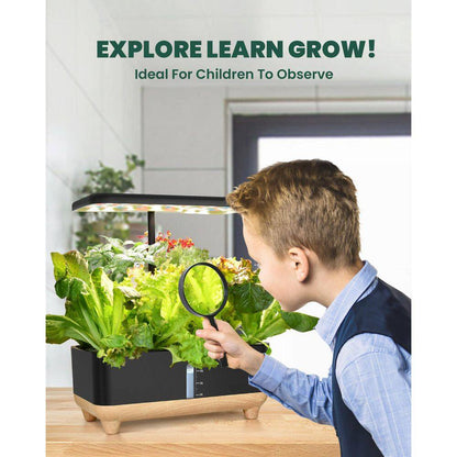 13 Pods Indoor Hydroponic Garden Planter with 5L Water Tank and Smart Growth Light, Vegetable Growing System Kit