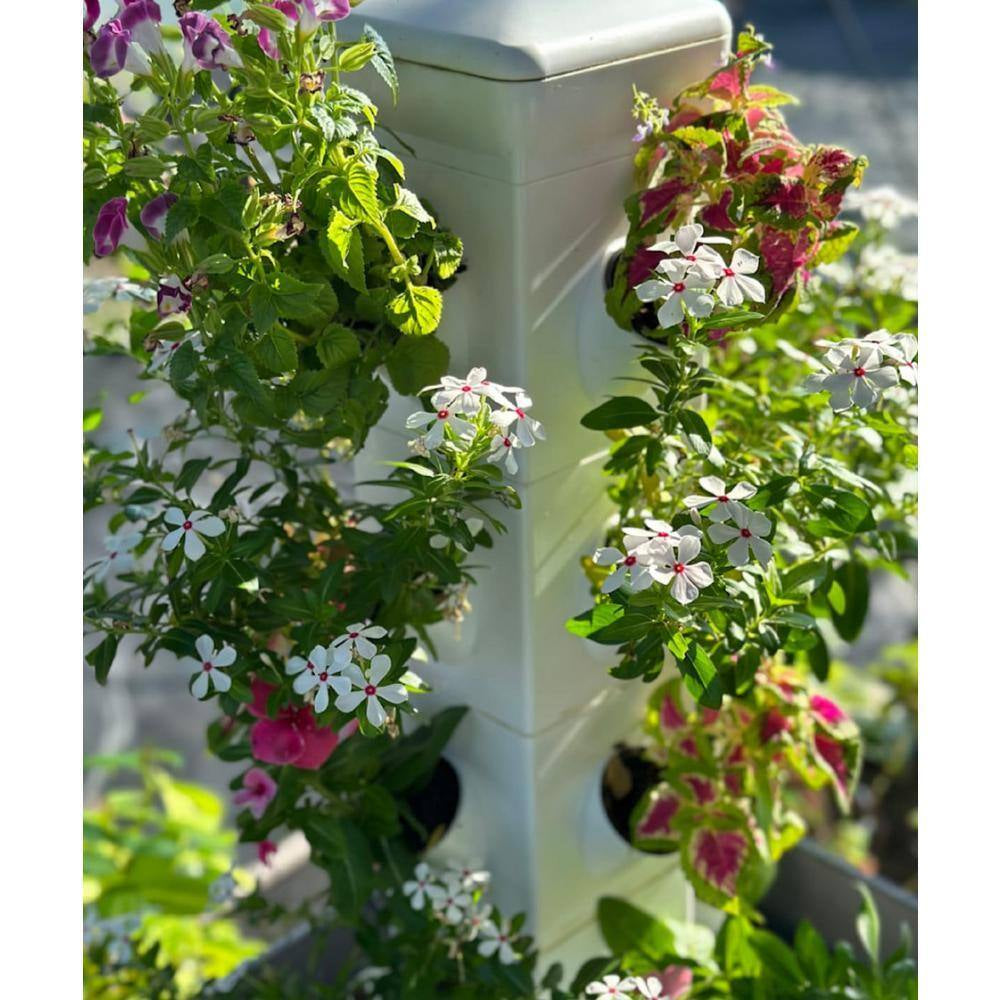 16-Plant Vertical Hydroponic Garden Tower System