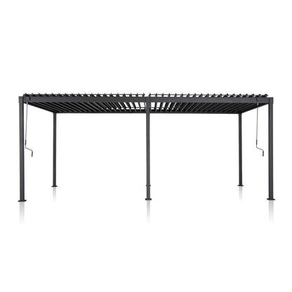80/88 Metal Frame Pergola with Adjustable Louvered Roof