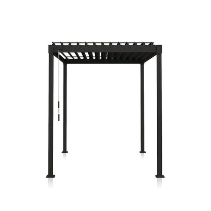 80/88 Metal Frame Pergola with Adjustable Louvered Roof