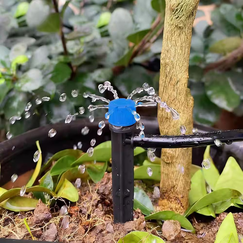100 Ft. Drip Irrigation Kit Plant Watering System, DIY Automatic Irrigation Equipment Set for Garden,Greenhouse and Lawn