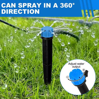 100 Ft. Drip Irrigation Kit Plant Watering System, DIY Automatic Irrigation Equipment Set for Garden,Greenhouse and Lawn