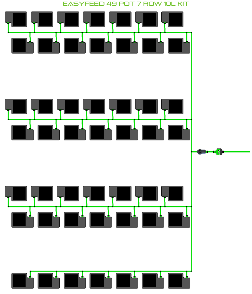 ALIEN EasyFeed 49 Pot 7 Row Kit