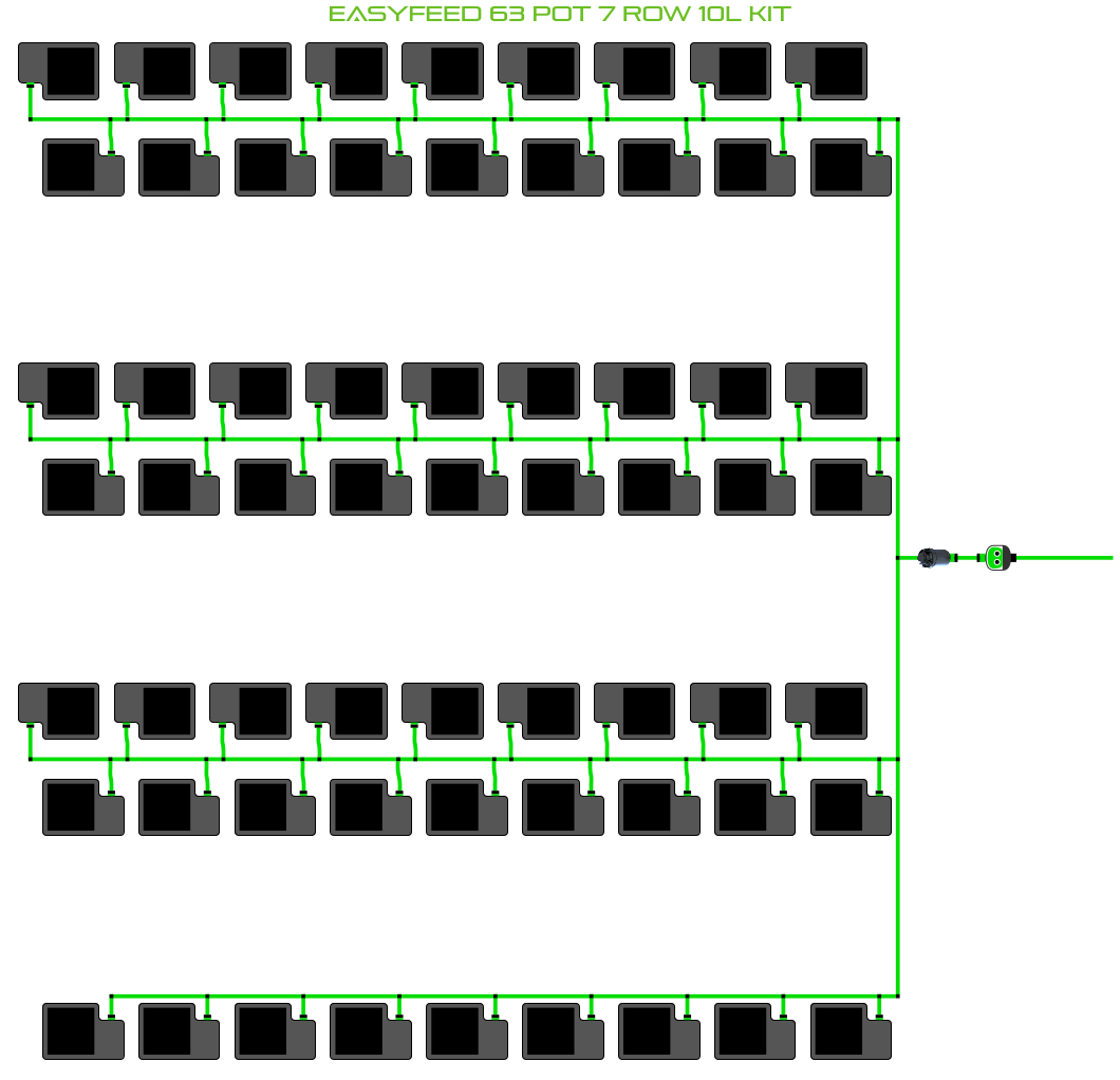 ALIEN EasyFeed 63 Pot 7 Row Kit