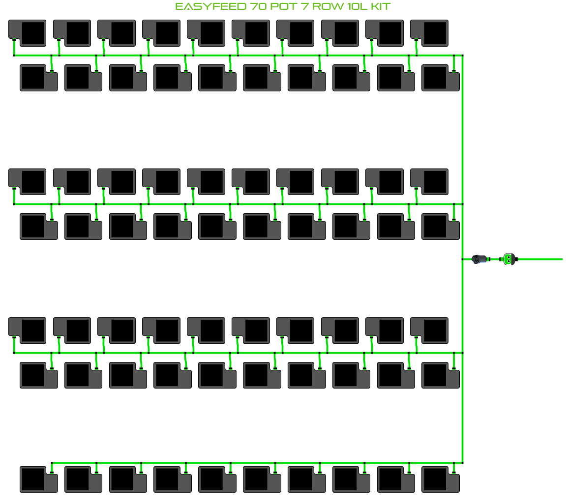 ALIEN EasyFeed 70 Pot 7 Row Kit