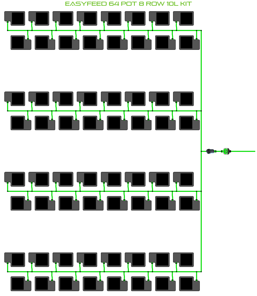 ALIEN EasyFeed 64 Pot 8 Row Kit
