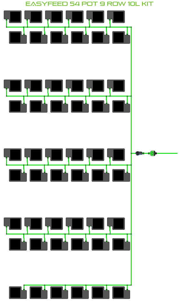 ALIEN EasyFeed 54 Pot 9 Row Kit