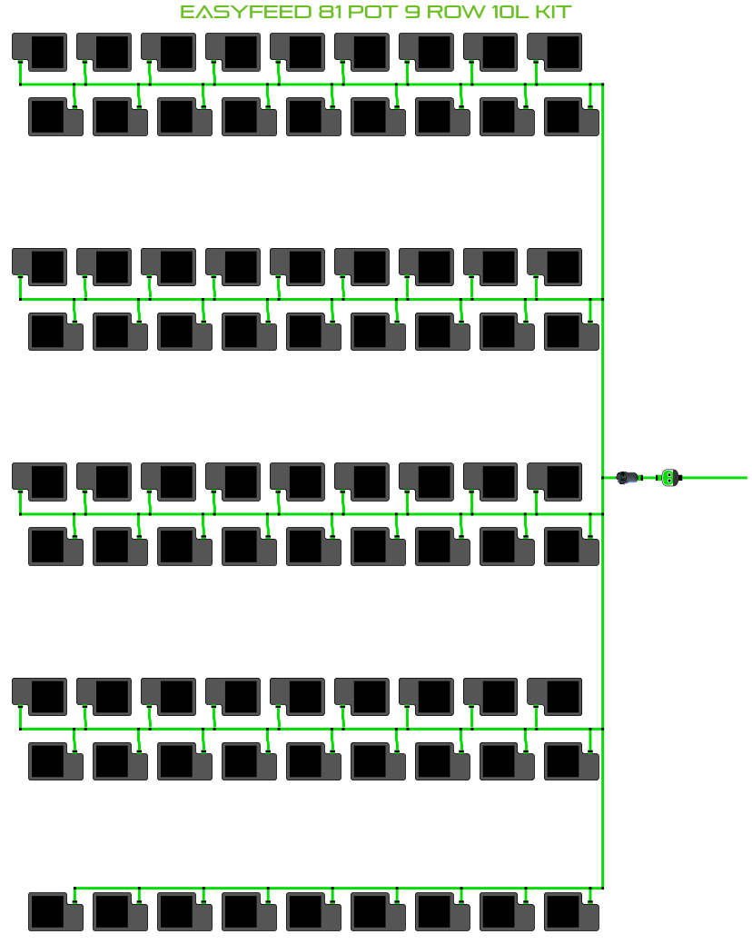 ALIEN EasyFeed 81 Pot 9 Row Kit