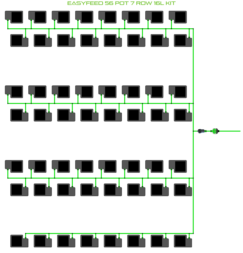 ALIEN EasyFeed 56 Pot 7 Row Kit