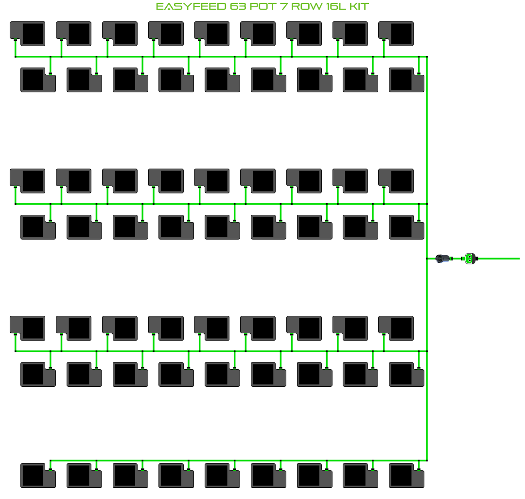 ALIEN EasyFeed 63 Pot 7 Row Kit