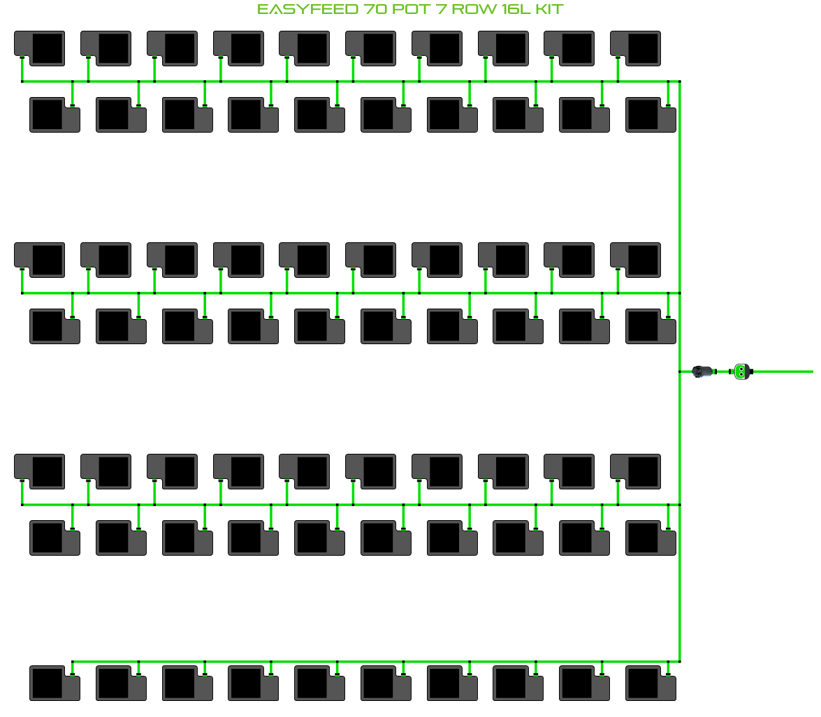 ALIEN EasyFeed 70 Pot 7 Row Kit