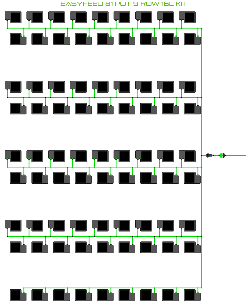 ALIEN EasyFeed 81 Pot 9 Row Kit