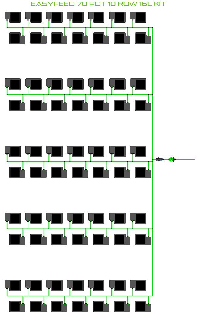 ALIEN EasyFeed 70 Pot 10 Row Kit