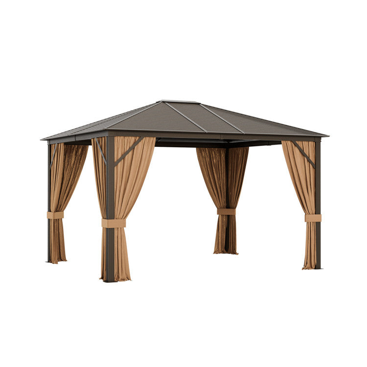 Backyard Retreat Pro Set: All-Weather Gazebo and Dining Combo for Ultimate Outdoor Living