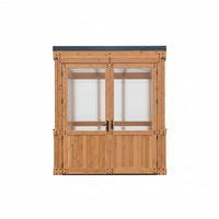 Willow 6 Ft. X 9 Ft. 6 In. X 7 Ft. 10 In. All Cedar Modern Greenhouse