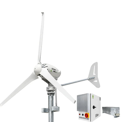 Kit Heli 2000W 48V Off-Grid Wind Turbine Wind Generator & Charge Controller (for Acid & Gel Battery)